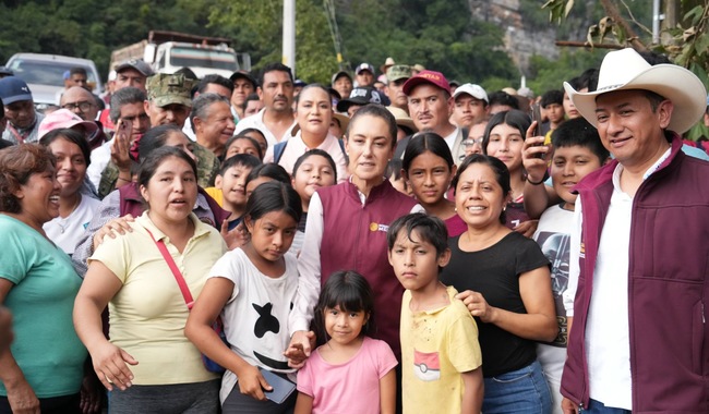 Apoyos y Apertura de Caminos: Sheinbaum Confirma Inicio de Censo en Huehuetla, Hidalgo