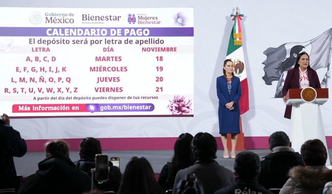 Inicia Pago de la Pensión Mujeres Bienestar