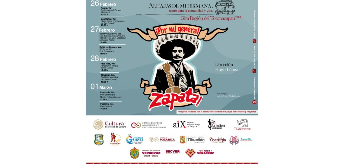 Inicia Gira de Teatro por 8 Municipios