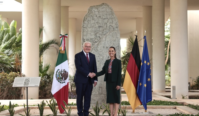Sheinbaum Recibe al Presidente de Alemania