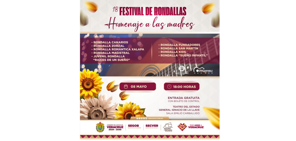 Celebran a las Madres con Festival de Rondallas en Xalapa