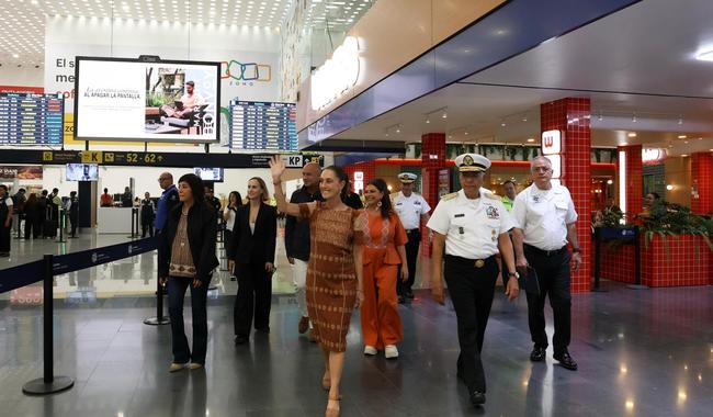 Sheinbaum Entrega la Primera etapa de Remodelación del AICM